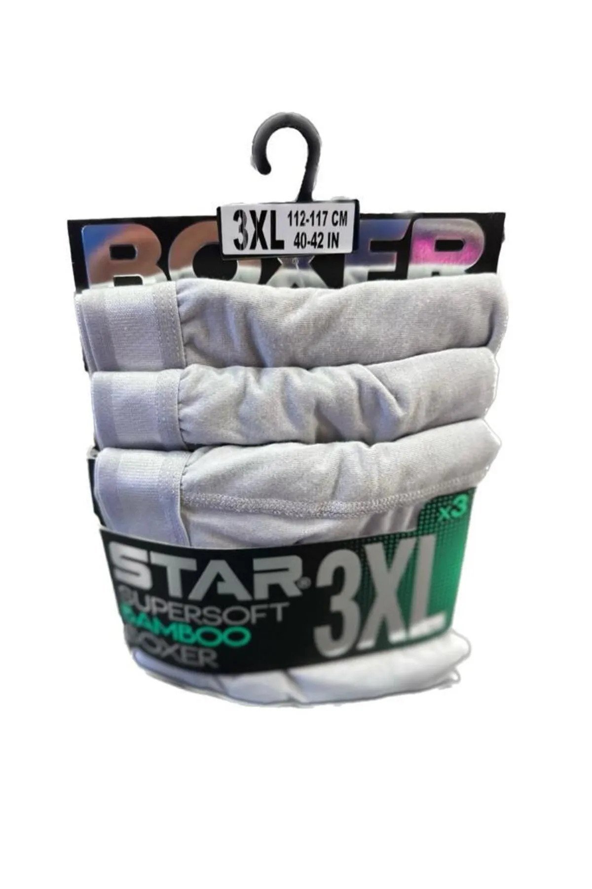 STAR Erkek Bambu Ultrasoft 3'lü Boxer