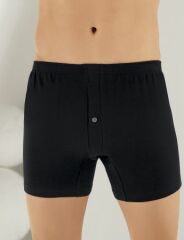 6 Lı Paket Şahinler Penye Erkek Boxer Siyah ME010