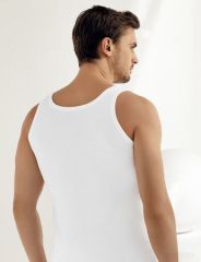 6 Lı Paket Şahinler Ribana %100 Pamuk Erkek Atlet Beyaz ME020