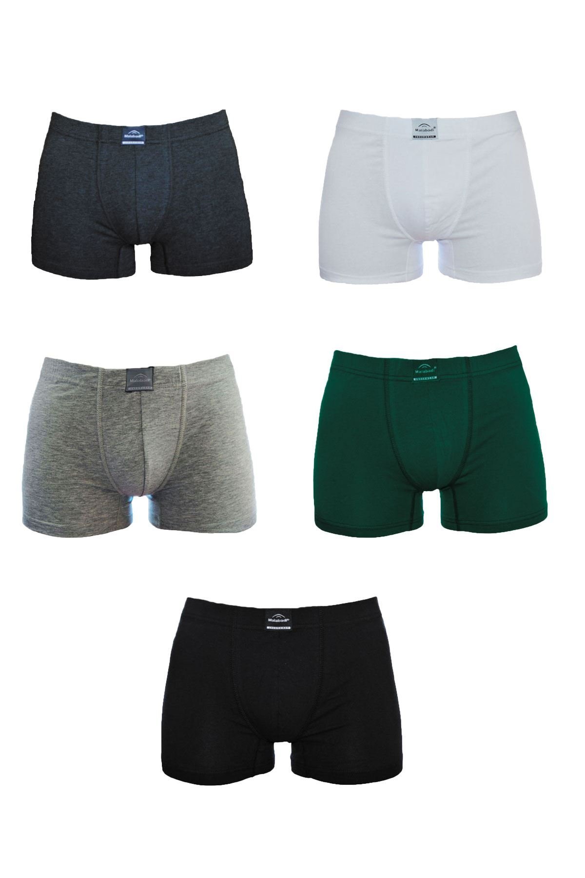Malabadi Erkek Boxer 5 Li Paket Pamuklu Boxer 5M074