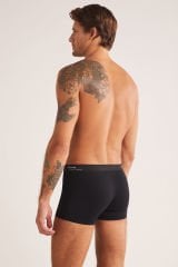 KOM Tight Pamuklu 2 li Erkek Boxer L - Siyah