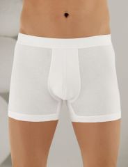Şahinler 6 LI PAKET Likralı Boxer Beyaz ME031