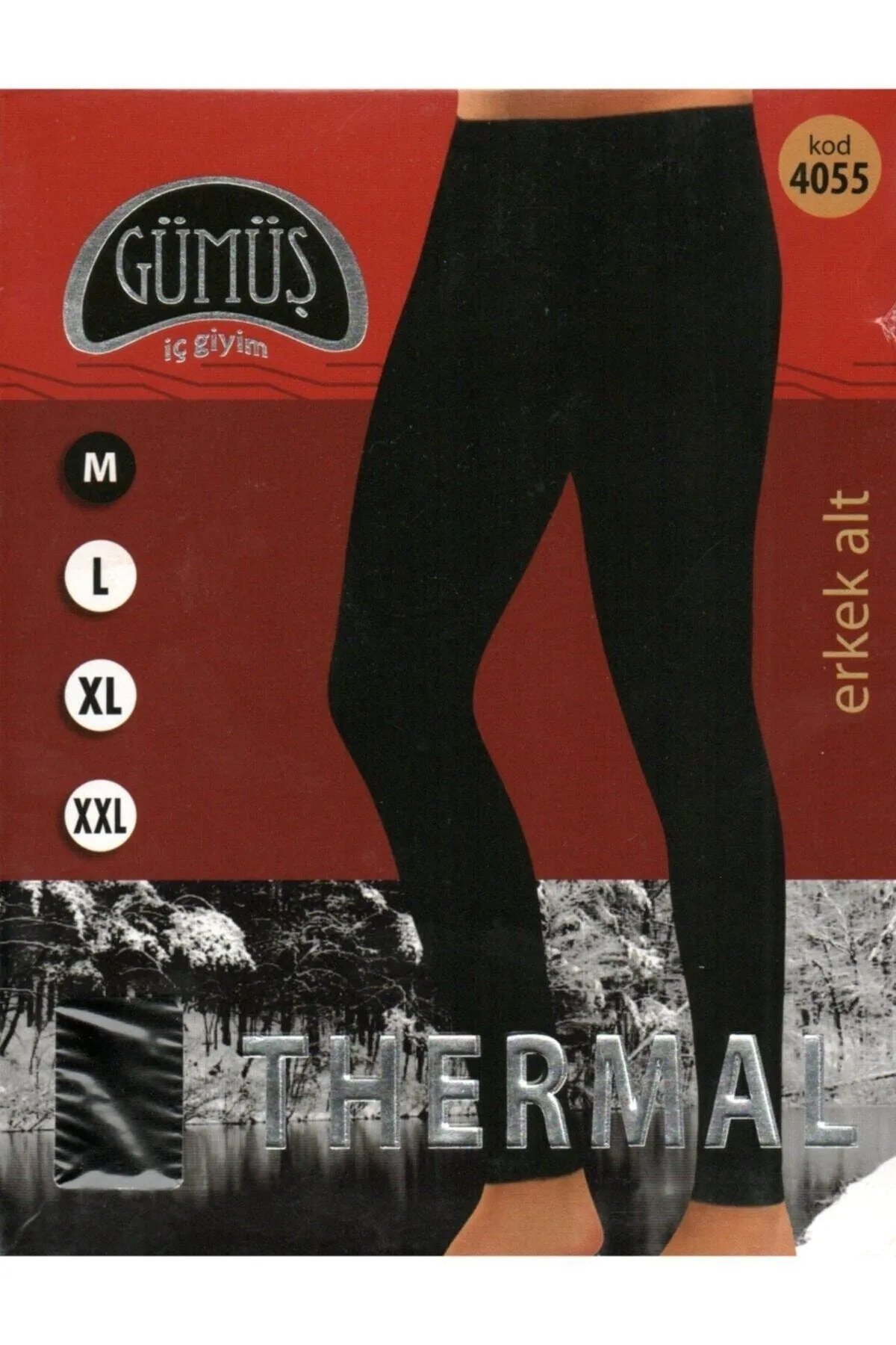Gümüş Erkek Termal Tayt 4055