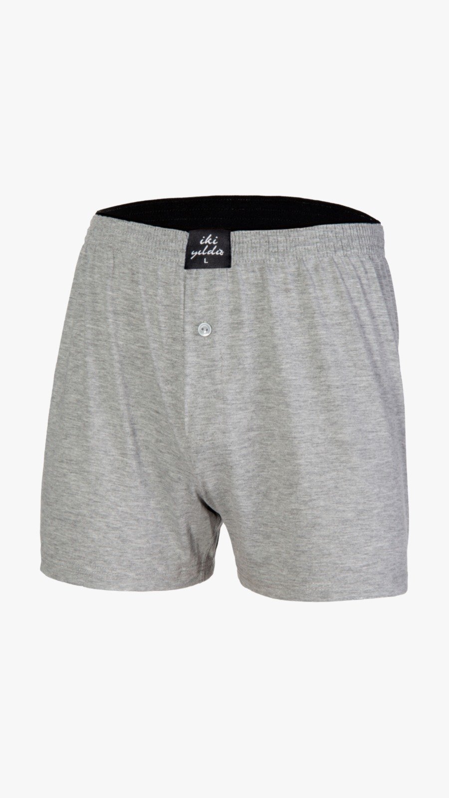 İki Yıldız Penye Boxer 12030 XL - Gri
