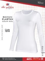 İki Yıldız Kadın Likralı Uzun Kollu Body 1914