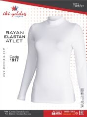 İki Yıldız Kadın Boğazlı Uzun Kol Body 1917