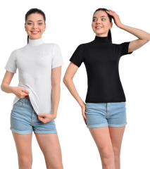 İKİNCİTEN 2'Lİ YARIM KOL BOĞAZLI BODY