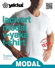 Yıldız Erkek Modal V Yaka Tshirt 150