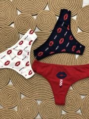 Cottondance Kadın Kiss 3'lü Tanga Set