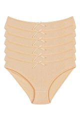 Yıldız Kadın 6'lı Paket Likralı Kaşkorse Bikini Külot YLDZ-3550