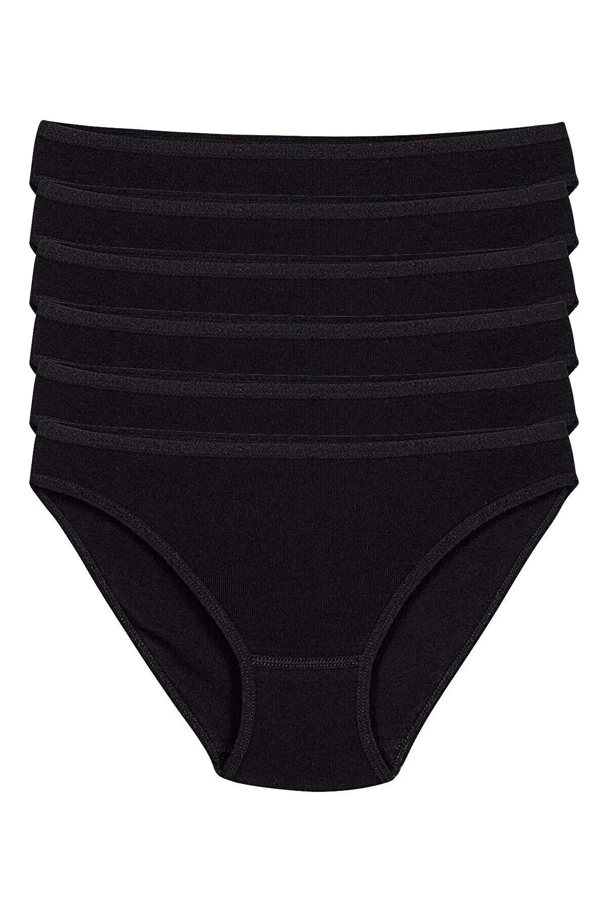 Yıldız Kadın 6'lı Paket %100 Pamuk Bikini Külot YLDZ-2122
