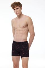 Malabadi Erkek Desenli Modal Uzun Boxer 6 Adet 6M250