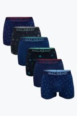 Malabadi Erkek Desenli Modal Boxer 6 Adet 6M252