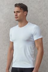 DOREANSE Erkek Basic Bisiklet Yaka T-Shirt 2566