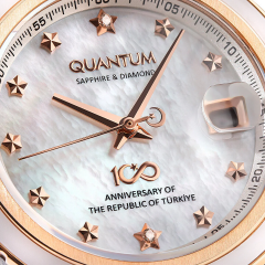 Quantum Cumhuriyet 100. Yıl Özel Pırlantalı Kadın Kol Saati