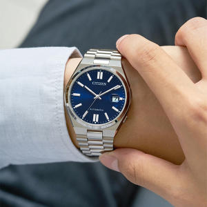 Citizen Tsuyosa NJ0150-81L Erkek Saat – Mavi Kadran, Otomatik Mekanizma, Safir Cam