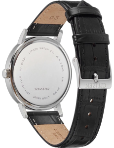 Citizen BI5070-06A Quartz Deri Kordonlu Klasik Gümüş Erkek Kol Saati