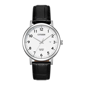 Citizen BI5070-06A Quartz Deri Kordonlu Klasik Gümüş Erkek Kol Saati