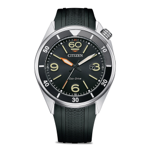 Citizen AW1710-12E Siyah Kadranlı Eco-Drive Erkek Spor Kol Saati