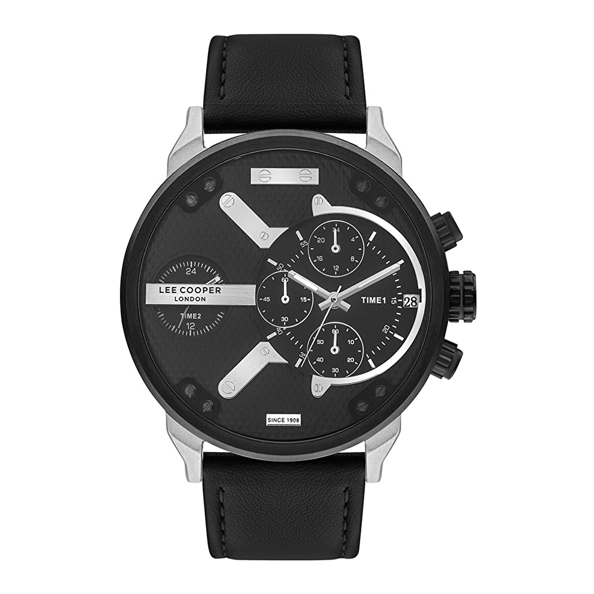 Lee Cooper LC07491.351 Erkek Kol Saati | Multifonksiyon Deri Kordonlu Spor Model