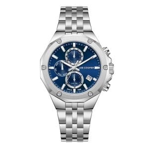 Lee Cooper LC08104.390 Erkek Kol Saati | 43 mm Kasa, Lacivert Kadran, 5 ATM Su Geçirmezlik