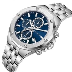 Lee Cooper LC08104.390 Erkek Kol Saati | 43 mm Kasa, Lacivert Kadran, 5 ATM Su Geçirmezlik