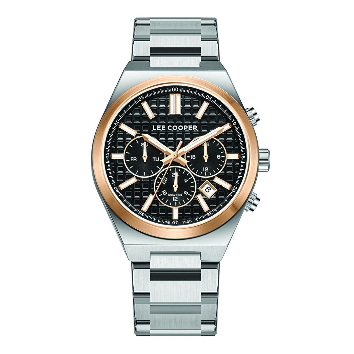 Lee Cooper LC08084.550 Gümüş Çelik Kordonlu Erkek Kol Saati
