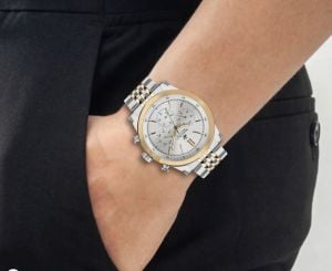 Beverly Hills Polo Club BP3142X.330 Erkek Kol Saati – Silver Gold Çelik Kasa ve Kordon, Multifonksiyon Quartz Mekanizma