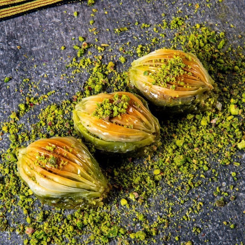 Antep Fıstıklı Midye Baklava 2,5 Kg Tepsi
