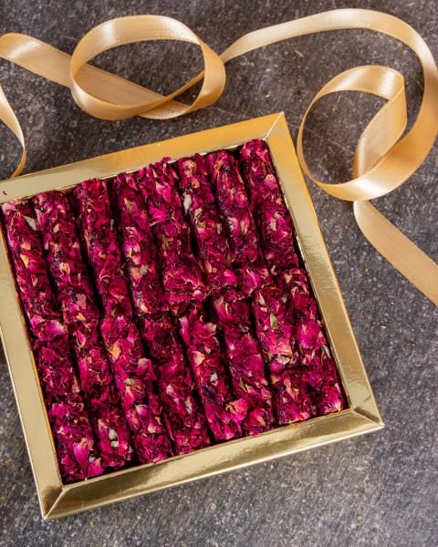 Fitil Gül Yapraklı Antep Fıstıklı Lokum 400 g