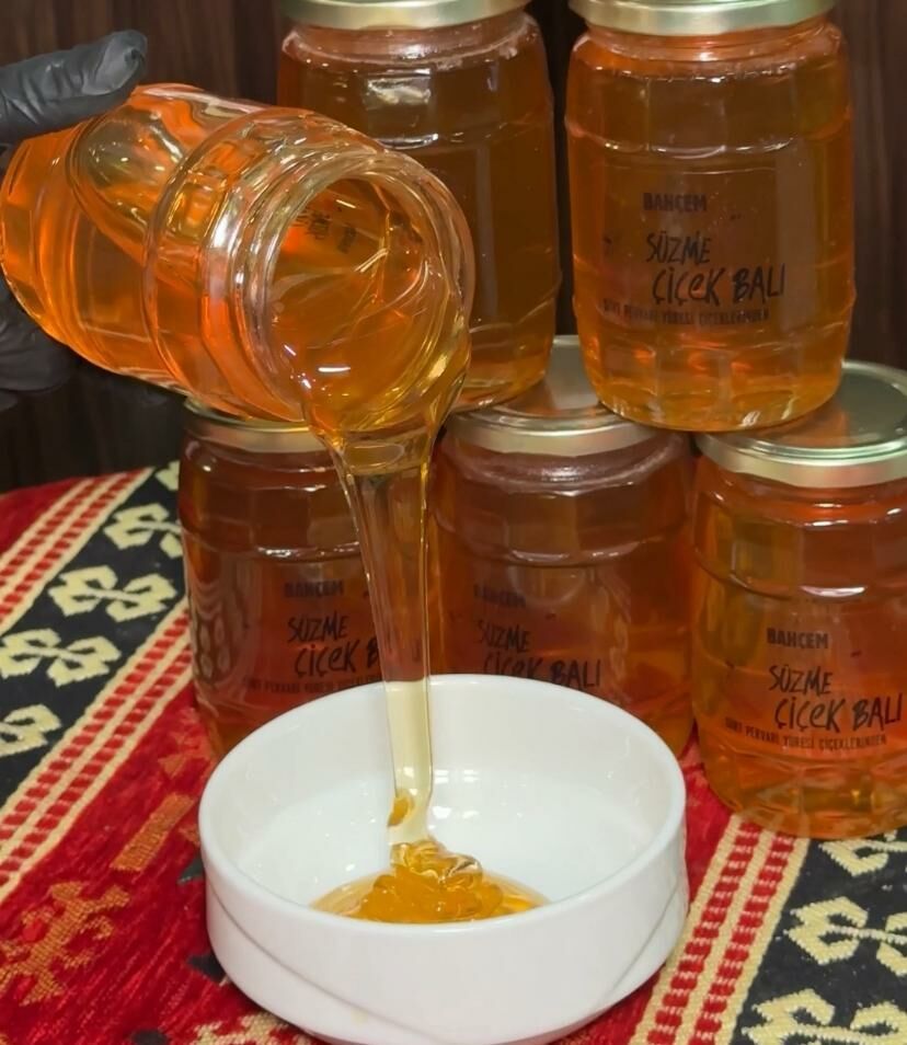 Pervari Süzme Çiçek Balı 500 g X 3 Adet Kavanoz
