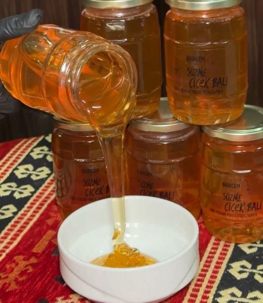 Pervari Süzme Çiçek Balı 500 g X 3 Adet Kavanoz