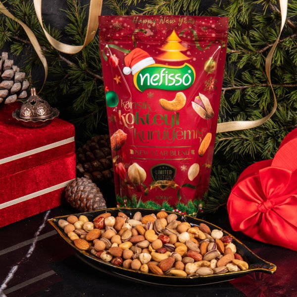 Yılbaşı Hatırası Özel Çerezi - Karışık Kokteyl Kuruyemiş 400 g