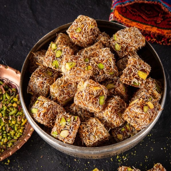 Antep Fıstıklı Kadayıflı Çifte Kavrulmuş Lokum 900 g