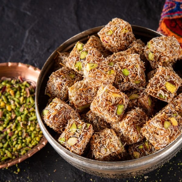 Antep Fıstıklı Kadayıflı Çifte Kavrulmuş Lokum 900 g