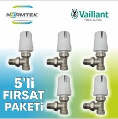 Vaillant Köşe Termostatik Radyatör vanası 1/2'' (5'li paket)