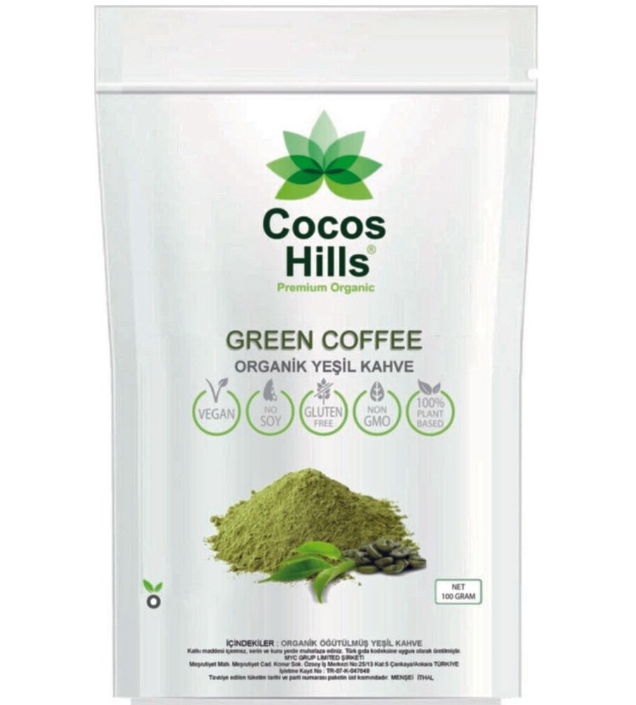 Öğütülmüş Yeşil Kahve 100 gr