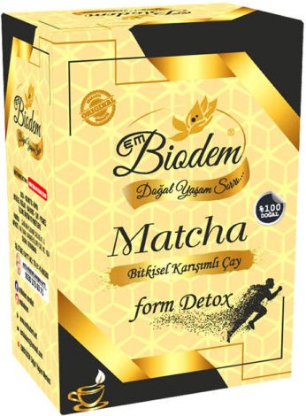 Matcha'lı Bitkisel Form Detox Çayı 30 Süzen Poşet