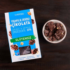 Glutensiz Yulaflı & Cevizli Çikolata 50 gr