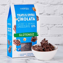 Glutensiz Yulaflı & Cevizli Çikolata 50 gr