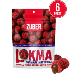 Lokma Orman Meyveli Kakaolu Fıstık Ezmeli Meyve Topu 96g X 6 Paket