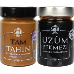 Tam Tahin 300 gr - Üzüm Pekmezi 400 gr * 2 Adet