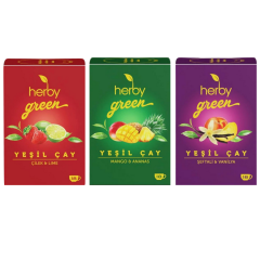 Herby 3'lü Yeşil Çay Seti