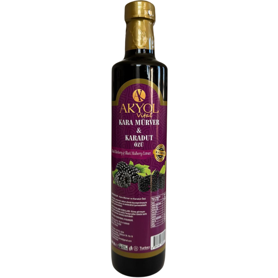 Kara Mürver ve Karadut Özü - 680 gr