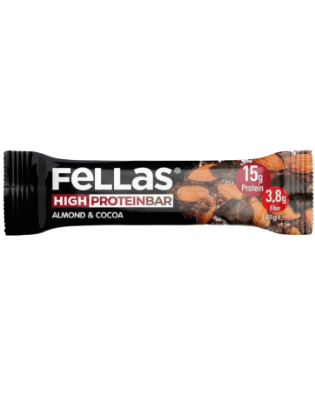 Yüksek Protein Bar - Bademli ve Kakaolu 45g