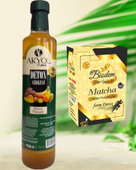 AKYOL TAZE BAŞLANGIÇ SİRKESİ +BİODEM MATCHA ÇAY 2'Lİ SET