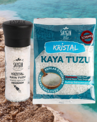 DEĞİRMEN KAYA TUZU 110 GR + POŞET KAYA TUZU ÖĞÜTME 500 GR 2'Lİ SET