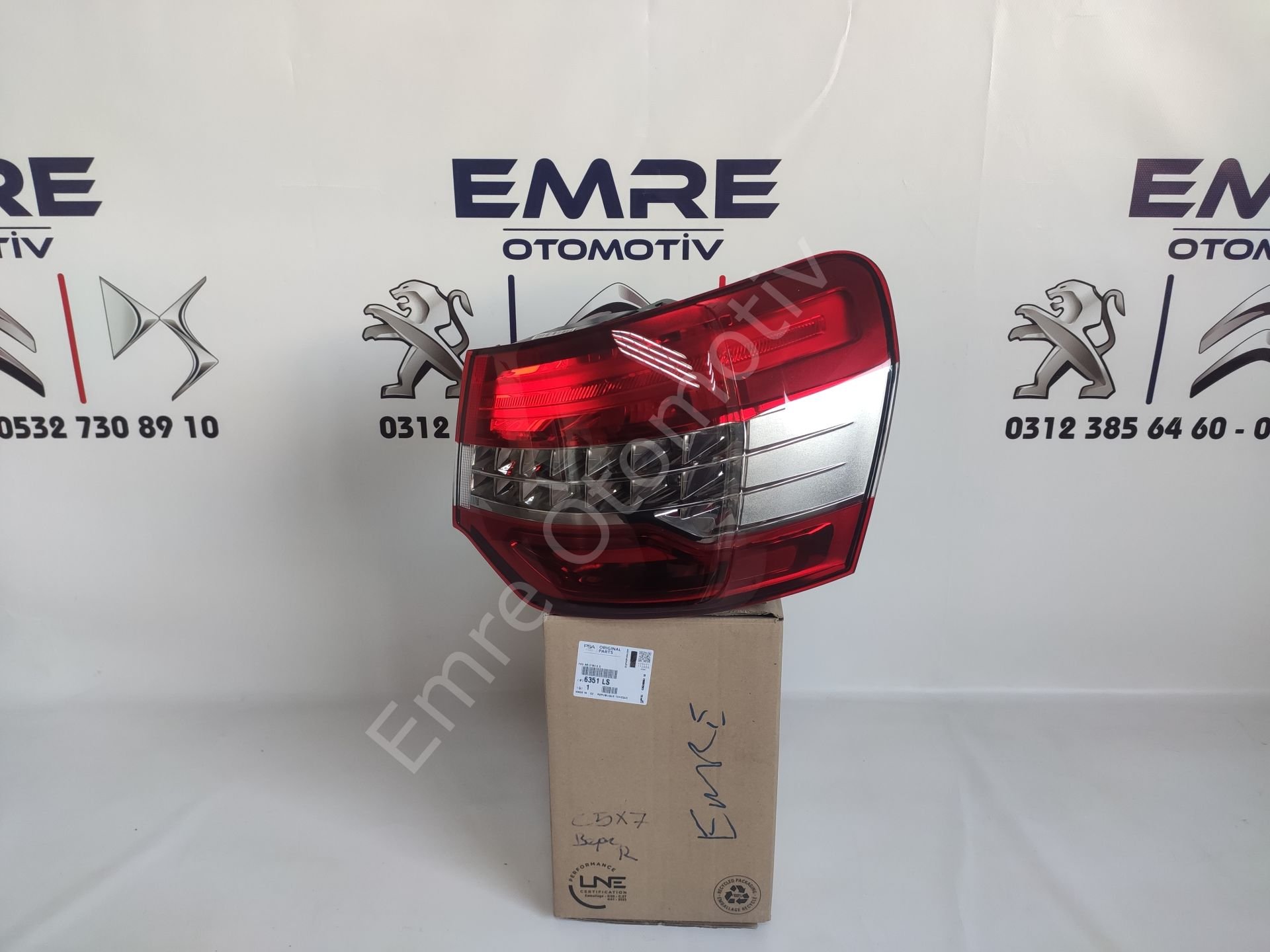 Citroen C5 X7 Sağ Arka Stop Lambası 6351.LS