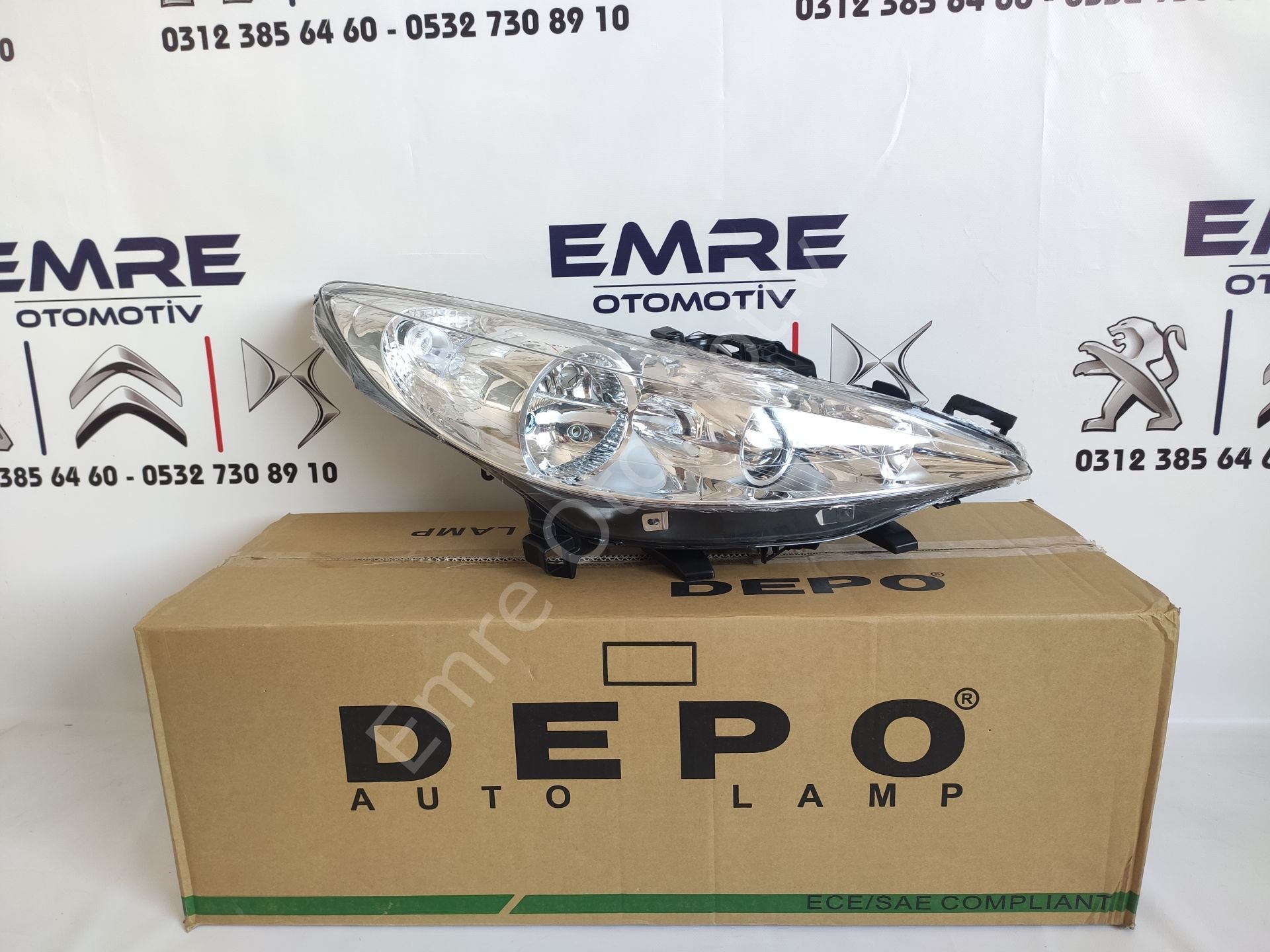 Peugeot 207 Mercekli Far Sağ 620696 DEPO