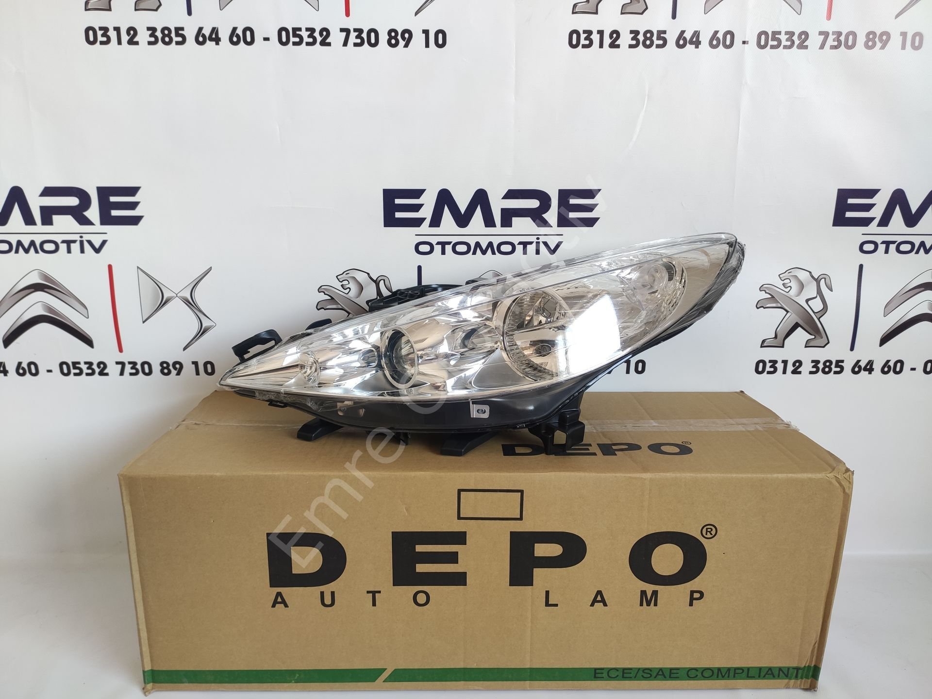 Peugeot 207 Mercekli Far Sol 620896 DEPO